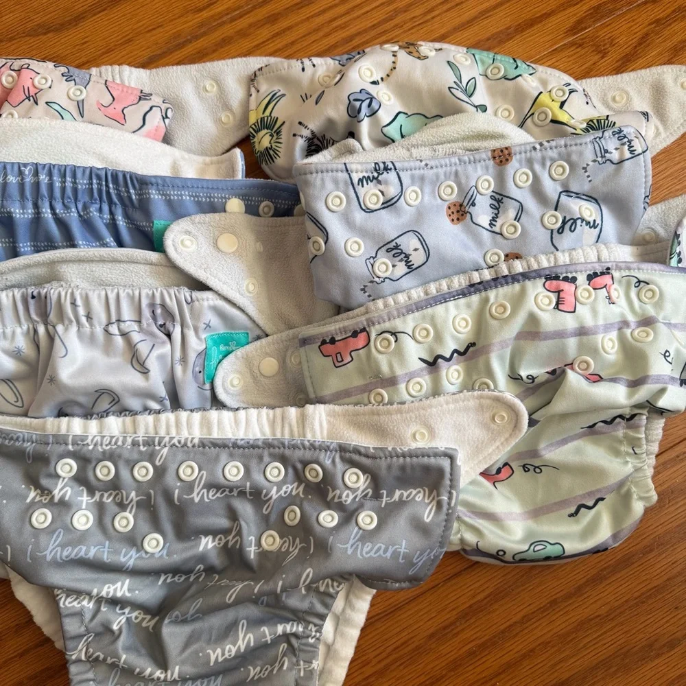 Pampers Pure Reusable Cloth Hybrid Diaper Cover Diapers Mixed Prints Designs